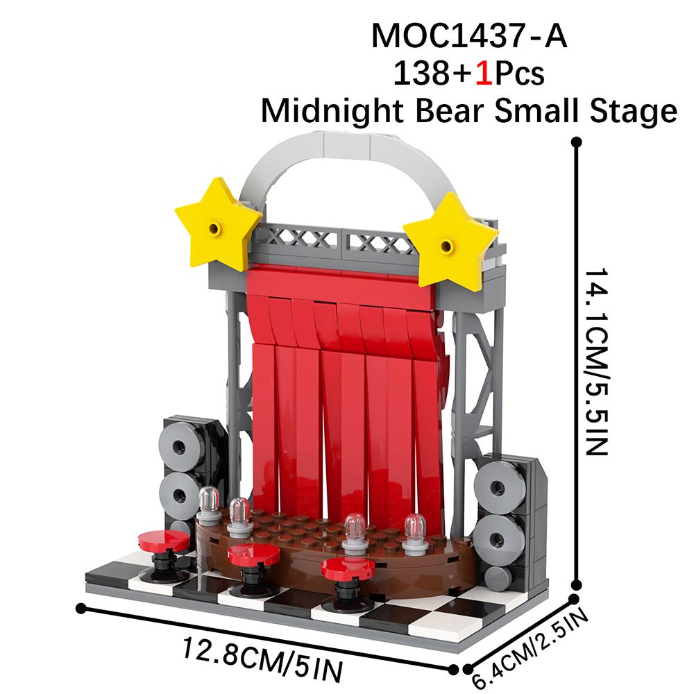 MOC WM2612 Medvěd Stage Bricks Hororová Herní Figurka Kompatibilní WM6170 Stavebnice Hračky Pro Děti Přátele Narozeninový Dárek Zvíře