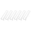 6pcs Clamping Wing Rails for Grilling Chicken Wings Stainless Steel Flat Chicken Wing BBQ Fork Skewe