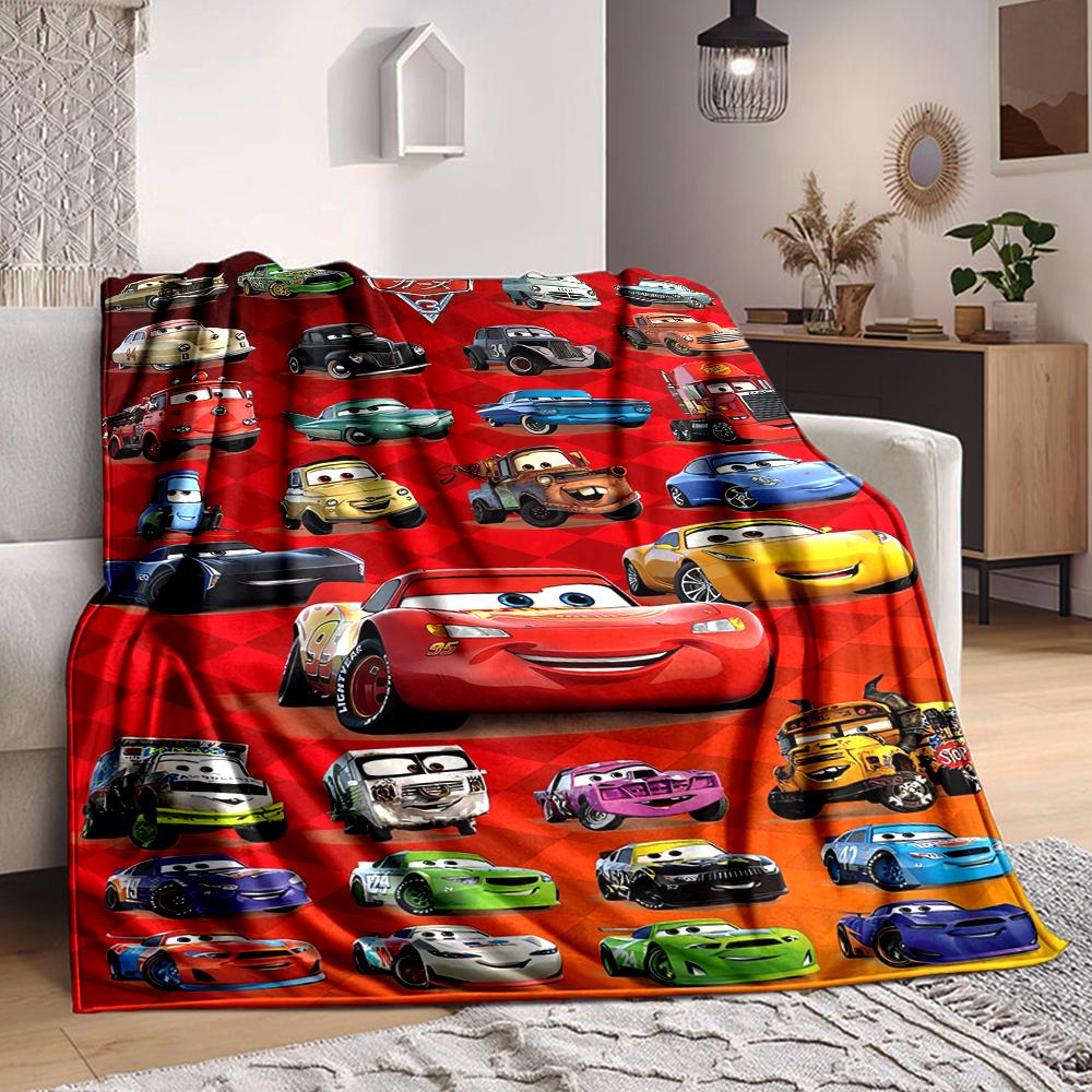 1Pc Cars Movie Characters Blanket Soft And Comfortable Casual Warm Camping Travel Christmas Halloween Xmas Gift M928723