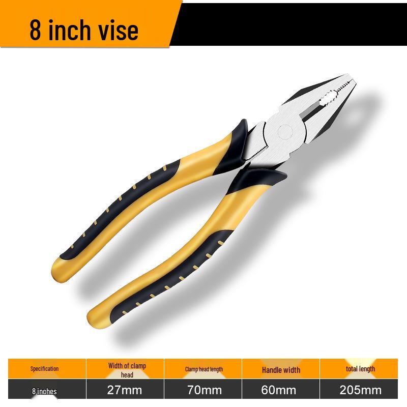 6-inch & 8-inch Multifunctional Pliers Set: Needle Nose, Flat Nose, Crimping, Wire Strippers