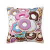 Custom Chocolate Donut Doughnut Cushion Covers Funny Pattern Food Soft Nordic Pillow Case Home Decor