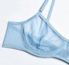 Women's Underwear Set Bra Choker Thigh Straps Belly String White S