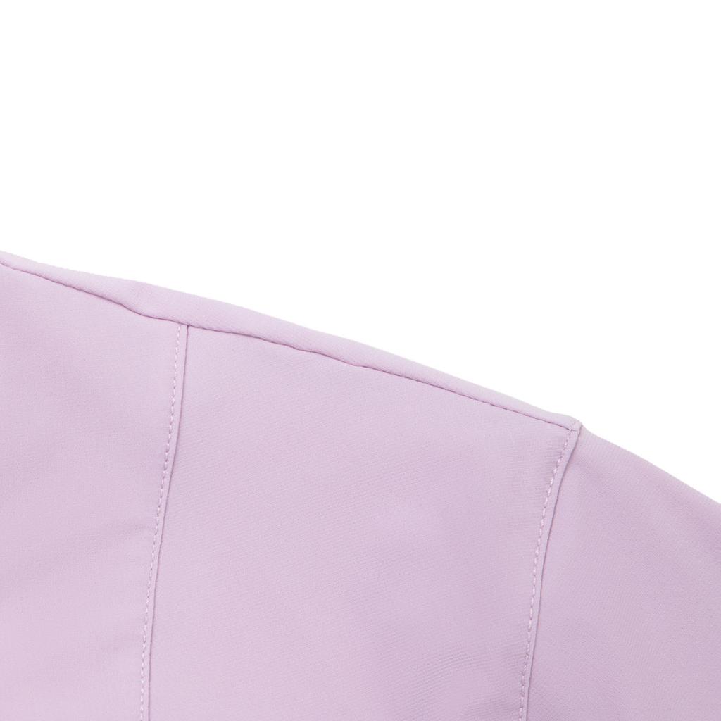 Li Ning Fitness Series Jednobarevné tričko s kulatým výstřihem, pohodlné, prodyšné, všestranné, s krátkým rukávem, dámské tričko, soumrakově fialové ATSV136-3