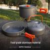 Set Portabil de Ustensile de Bucătărie și Fierbător pentru Camping în Aer Liber