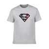 Herrenmode Superman Gym Bodybuilding T-Shirt mit Premium-Baumwollmischgewebe