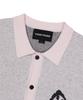 YESEYESEE Poker Icons Knit Half Shirts Light Pink