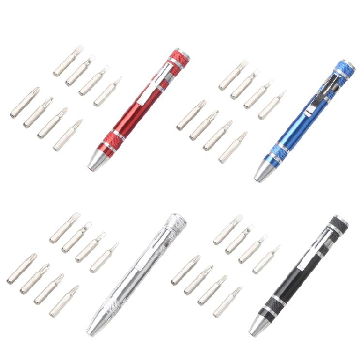 8 in 1 Magnetic Screwdriver Pen Shape Screwdriver Easy change Screwdriver Bits