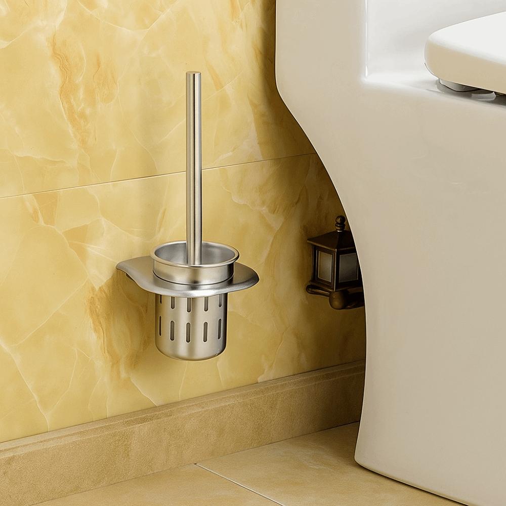 Rust-proof Toilet Brush Set Wall Mounted Toilet Brush Holder Toilet Cleaning Brush Shower Area