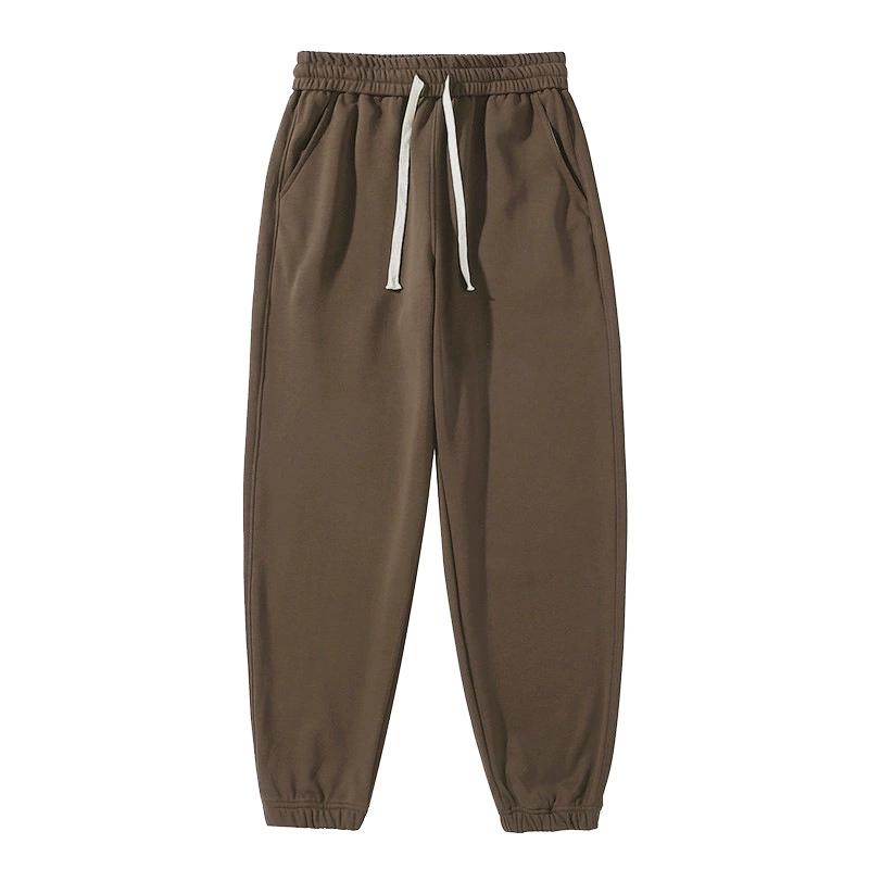 Cotton Twill Baggy Casual Jogger Pants Men Anti-wrinkle Work Wear Trousers Outdoor Sport Sweatpants Breathable Knitted