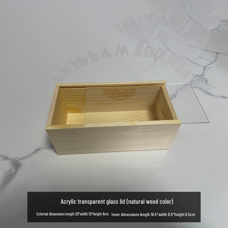 Rectangle Solid Wood Antique Storage Box for Tea and Gifts