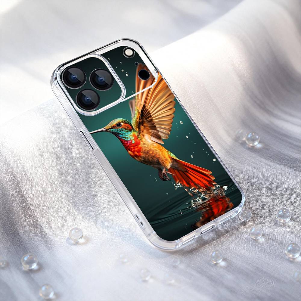 Bird Hummingbird Phone Case For iPhone 17,16,15,14,13,12,11,Pro,XS,Max,XR,Plus,E,SE4,Mini Shockproof Soft Cover Transport