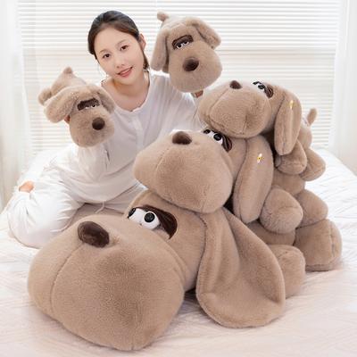 Soft Dog Throw Pillow Plush Toy Doll Big Ears Dog Doll Children Soothing Doll