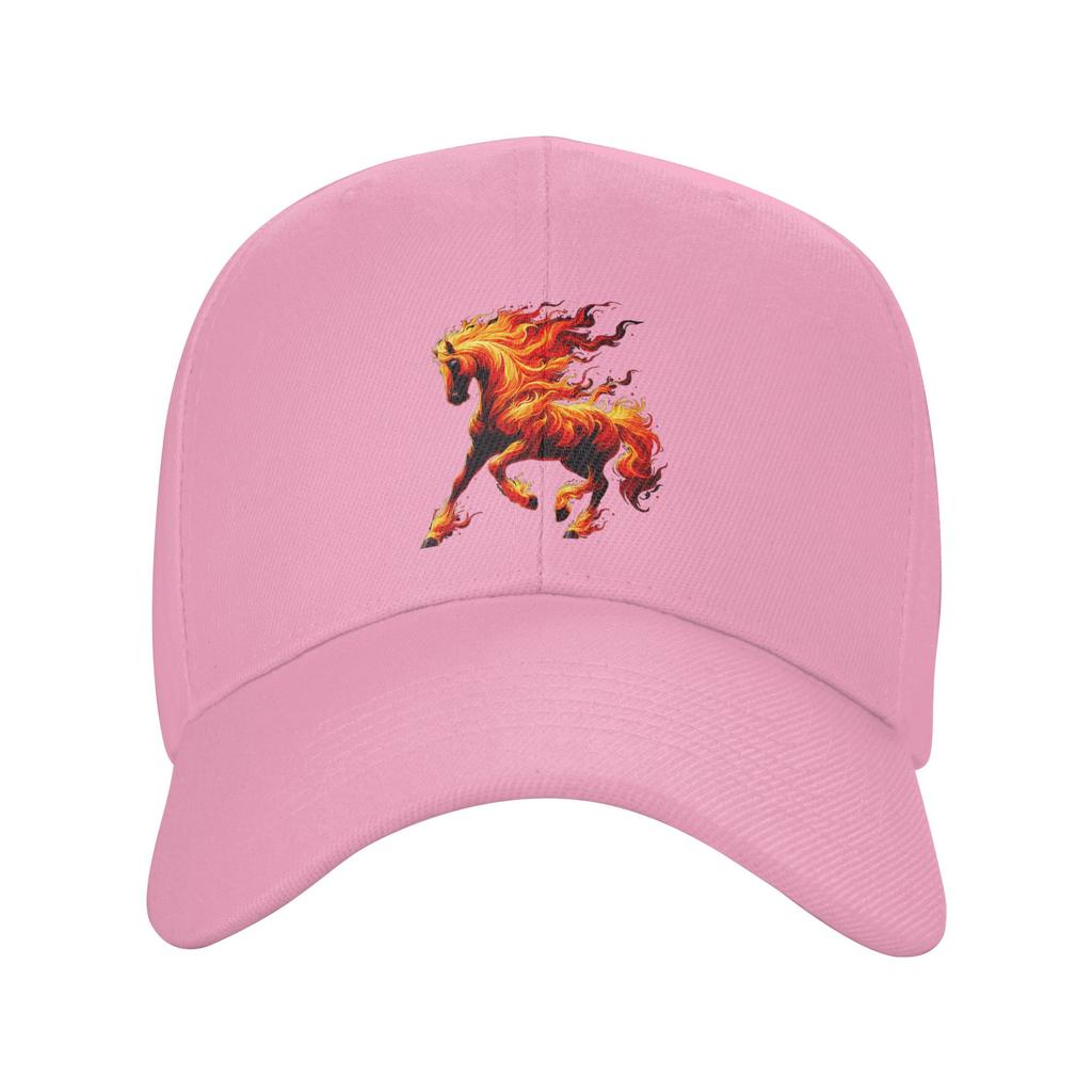 Fire Horse Animal Horse Sun Baseball Cap Summer Men Adult  Print Trucker Hat High Quality Casual Tennis Skate Baseball Caps