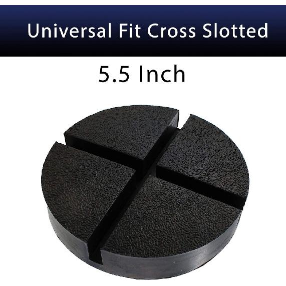 5.5” Large Rubber Jack Pad/Slotted Jack Pucks | Made from Heavy Duty Rubber, Th