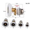 Vintage Shower Door Glass Sliding Pulley - Eccentric Wheel Accessories for Bathroom