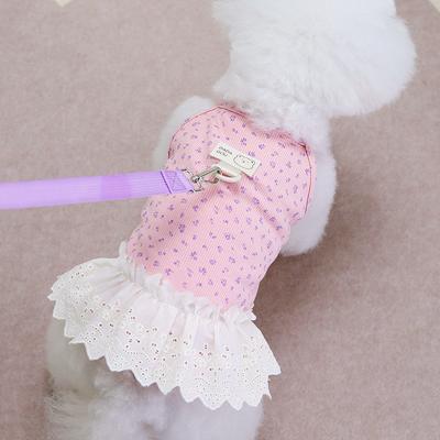 Japan and South Korea Pet Small Dog Teddy Pomeranian Bear Dog Clothes Suspender Princess Skirt Spring and Summer Thin