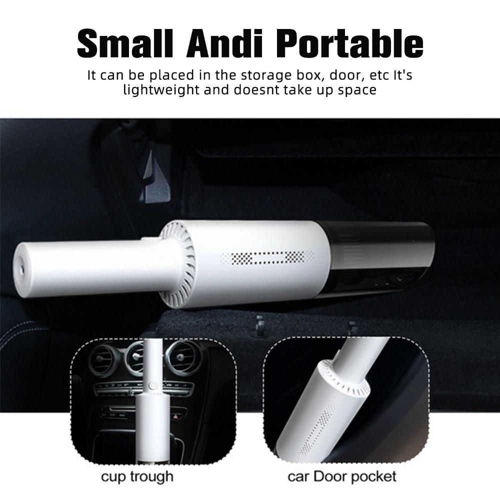 Aspirator auto portabil mini, upgrade, de mână, cu utilizare dublă umedă și uscată, aspirator de uz casnic/auto 20000PA 300W