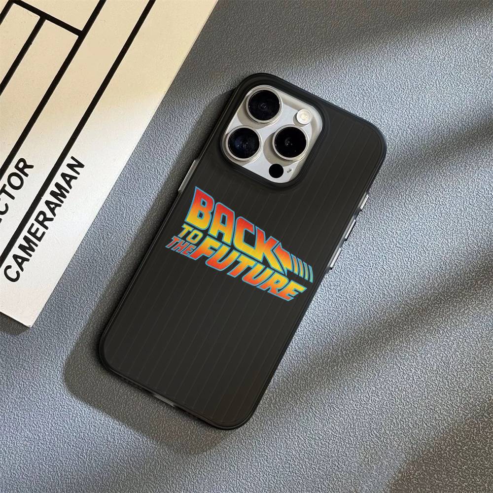 

Back To The Future Soft Corrugated Transparent Phone Case For IPhone 17 15 16 11 12 13 14 Pro Max Plus Pro iPhone 13
