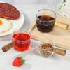 Glass Mini Heat Resistant With Handle Kitchen Tool Sauce Dish Taste Dish Milk Cup Snack Plate