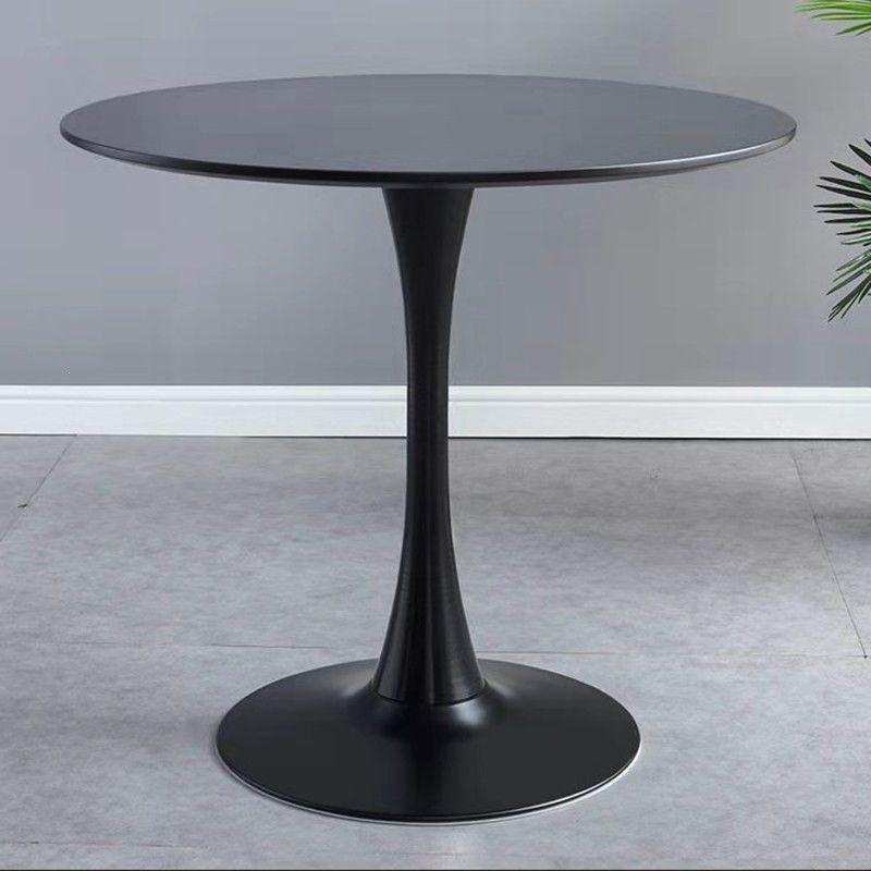 European Simple Round Dining Table for Home, Balcony, or Coffee Shop