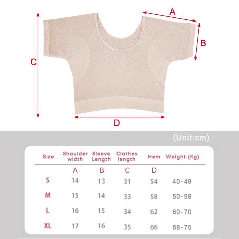 Breathable Sweat Absorbing Clothes Ultra-Thin Mesh Quick-Drying Chest Wrap Vest Sweat Proof Underarm Sweat Pads T-Shirt Women