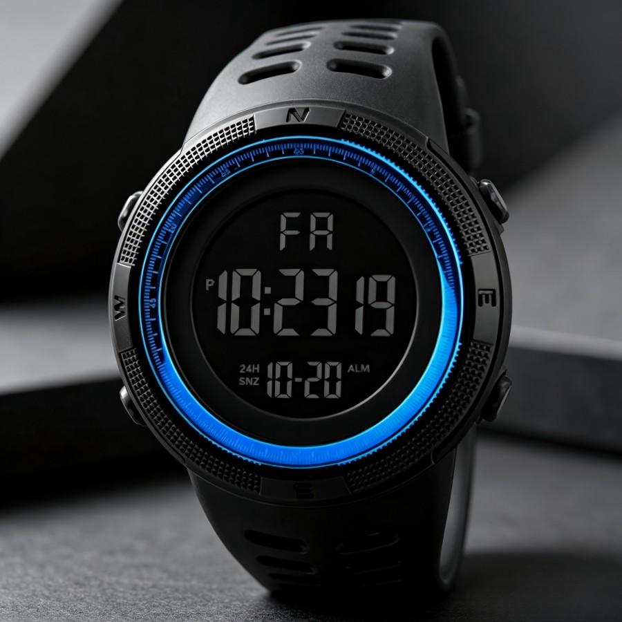 Men's Sports Watches Military Electronic Watch Outdoor Multifunction LED Digital Wristwatch Clock for Man Kids Boy Student Teen