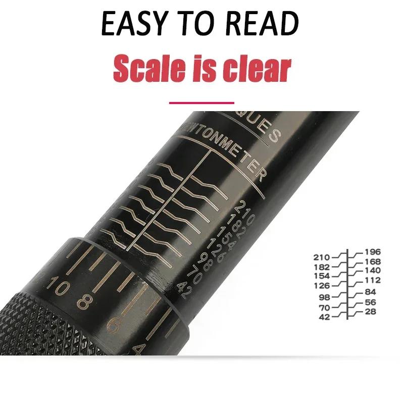 5-60N.m Torque Wrench 3/8'' Square Drive Preset Bicycle Torques Key Two-way Ratchet Car Bike Automotive Hand Tools