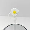 Daisy Straw Cap - 10mm Stanley Cover, Reusable Chrysanthemum Design