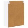 Porto Wall Mounted Glass Cabinet High Gloss White 60 x 31 x 80 cm