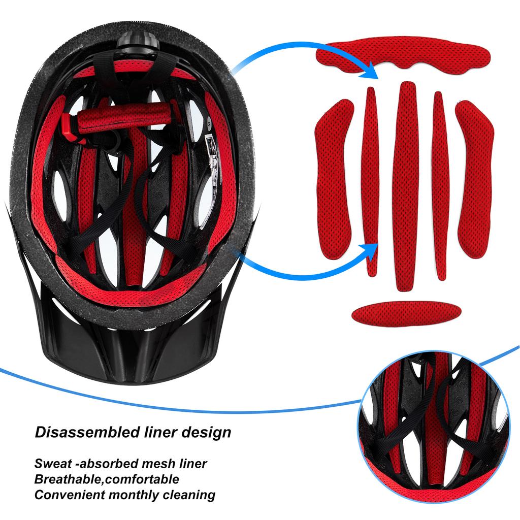 New CPSC CE ASTM Removable Visor Bicycle Road Mtb Sports Safety Bicycle Helmet Mountain Bike Helmet for Adult Helmet
