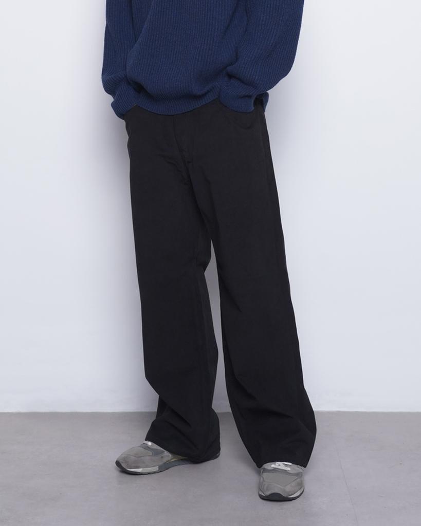 THE-ABON M765 Pitch Wide Pants Black