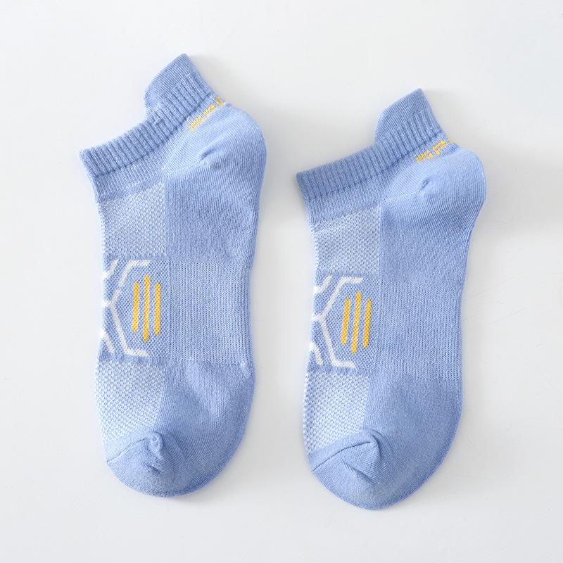 Spring Summer Breathable Mesh Boat Socks Women's Elastic Sole Sports Socks Heel Tab Protective Ankle Socks Bulk