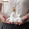Safe Journey Deer Tea Pet Antique Fish Tank Landscaping Tea Figurine Play Toys Tea Statue Ornaments Tea Table Accessories Craft