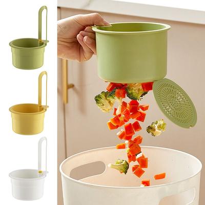New Push-type Kitchen Sink Filter Basket Anti-leakage Versatile Drain Bowl Separate Sink Storage Rack