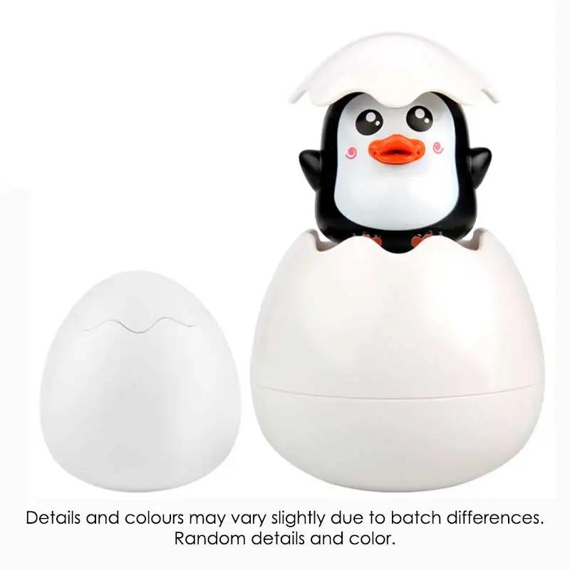 Baby Bath Toy Cute Duck Penguin Egg Water Spray Sprinkler Bathroom Swimming Baby Shower Gift for Toddlers Kids