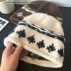 Warm Knitted Bucket Hat Elegant Dome Hats Fashion Fisherman Cap  Autumn Winter