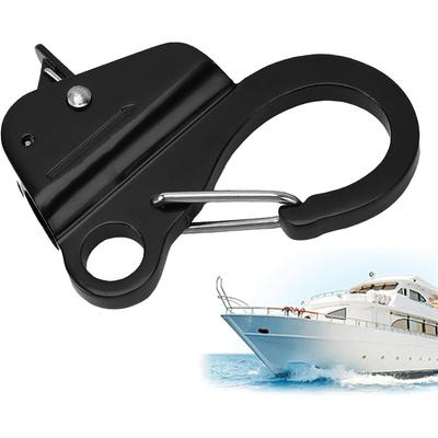 Gancho Deslizante de Âncora – Gancho de Aço Inoxidável Ajustável de Liberação Rápida – 100/116mm Para Amarração, Pesca, Remo, Vela – Gerenciamento Seguro de Corda