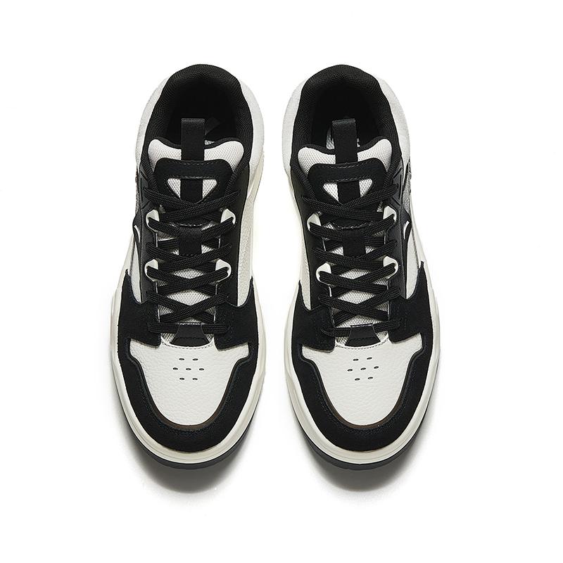 Anta C37 Series Panda Trendy Casual Non-Slip Shock Absorbing Wear-Resistant Lightweight Increased Height Low-Top Skate Shoes Men sneaker 912448081-2