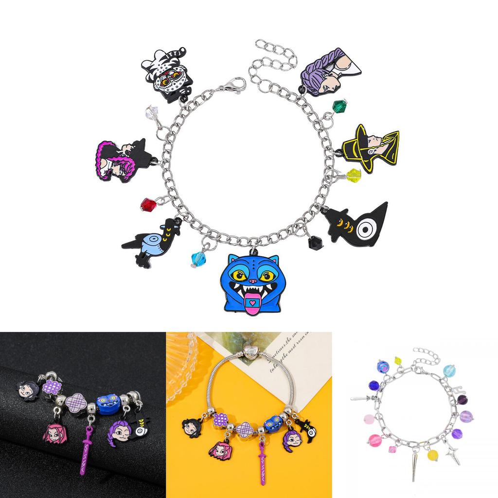 Bracciale Kpop Demon Hunters Cartoons con Perline in Lega per Regalo e Uso Quotidiano