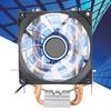 CPU Cooling Fan 3 Pin Connector PC Accessory Light 2 Brass Pipe for   775 Celsius 1155 Celsius  (Red )