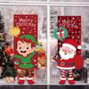 Striscione Appeso Decorazione Murale con Bambola Cartone Animato di Natale e Gambe Lunghe