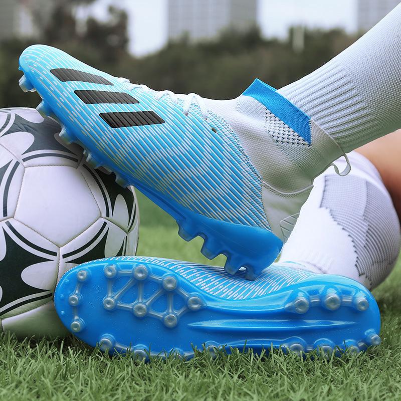 

A piece of children s leather feet DingTalk artificial turf broken training high-top football shoes male student 2025 female 35
