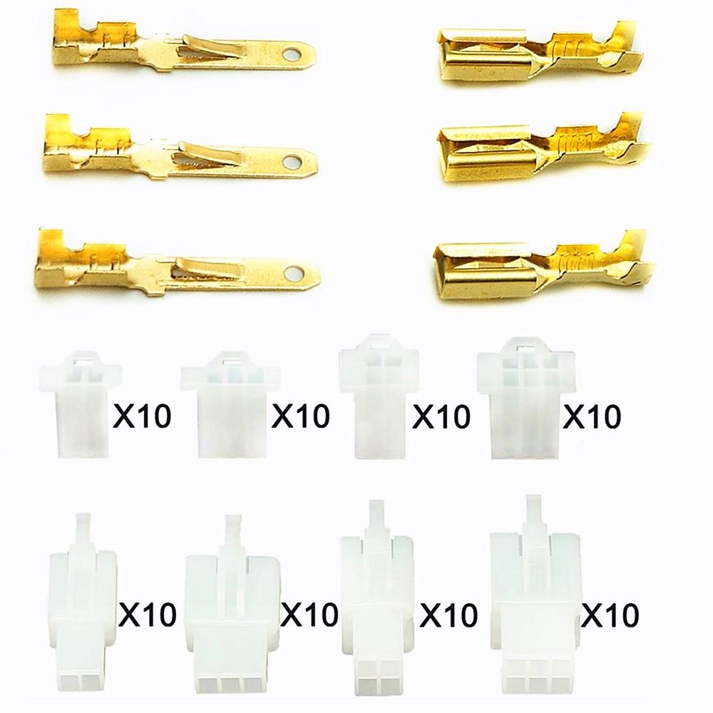 380 Pcs 2.8mm 2 3 4 6 Pin Automotive Electrical Wire Connector Male Female Cable Terminal Plug Kits