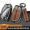 Car Key Case Cover Zinc Alloy Shell Keyring Pendant For Hyundai Ix35 I40 I20 I10 Tucson Elantra Creta Sonata Ioniq Accent Creata