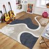 Moderner Luxus-Palmenblatt-Teppich Abstrakt Botanisch Weich Rutschfest Teppich Elegante Boho-Wohnkultur für Schlafzimmer Wohnzimmer