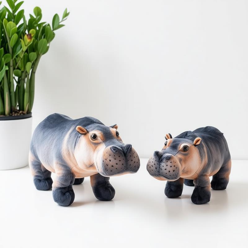 30-40Cm Lifelike Hippo Soft Dolls Plush Creature Hippo Cushion Snuggly Cuddle Naptime Figure Ideal Bday Surprises Little One Girl Boy