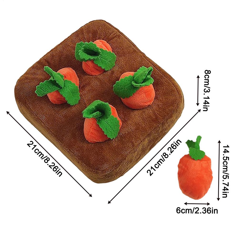 Dog Snuffle Mat Soft Puppy Carrot Snuffle Toy Puppy Puzzle Pad For Pet Parents Animal Lovers Busy Professionals Trainers