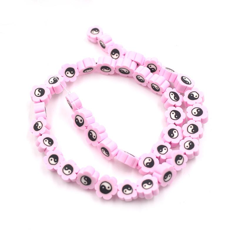 Soft Pottery Beads Beaded Handmade Materials Diy Jewelry Accessories Mobile Phone Chain Bead Separation Mixed Color Soft Pottery Loose Beads