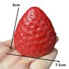 3Pcs Taba Squishies Strawberry Fruit Squeeze Toys Kawaii Sticky Stress Fidget Toy Gift Perfect Desk Accessory for Kids Adults