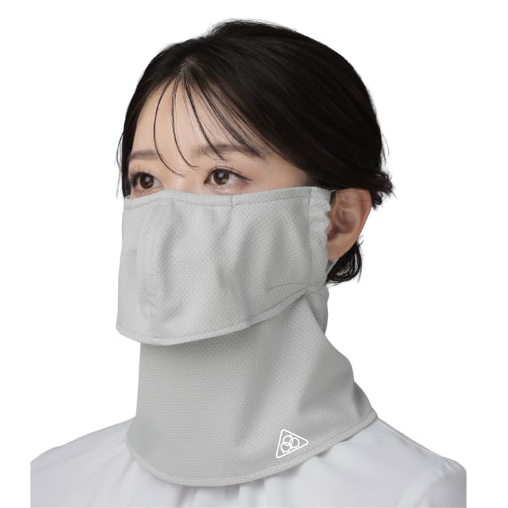PDP x Yakenu Совместная washable Солнце УФ Защита от солнечных ожогов Лицо Лицевая маска Светло-серый (ПДП) Дышащая, Многоразовая, Защита, Порез, Маска, Маска,